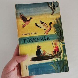 1977 Hungarian Kid Book Fekete István Illustrated Tüskevár Youth Novel Cover Art